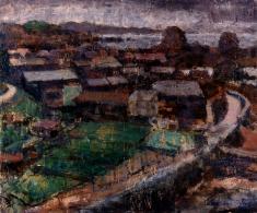 須田国太郎《風景》1950(昭和25)頃 / 油彩、キャンバス