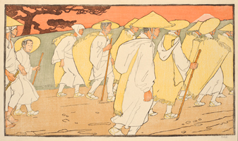 エミール・オルリク《富士山への巡礼》1901 パトリック・シモン・コレクション、プラハ