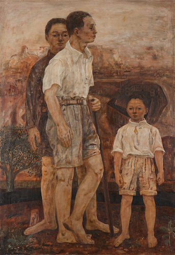 松本 竣介《三人》1943 個人蔵