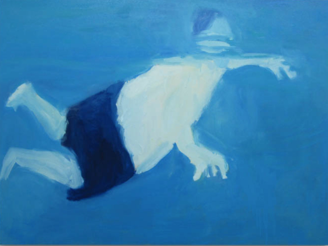 坂井淑恵《Whale》2017(平成29)油彩、キャンバス 当館蔵 ※2019年度新収蔵作品
