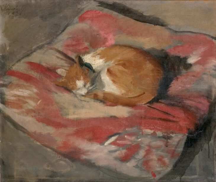 木下孝則《猫》1926 当館蔵