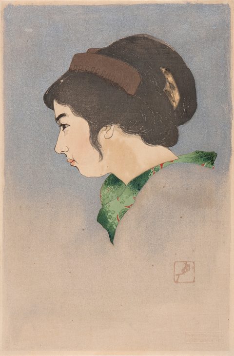 戸張孤雁《女学生》1920年