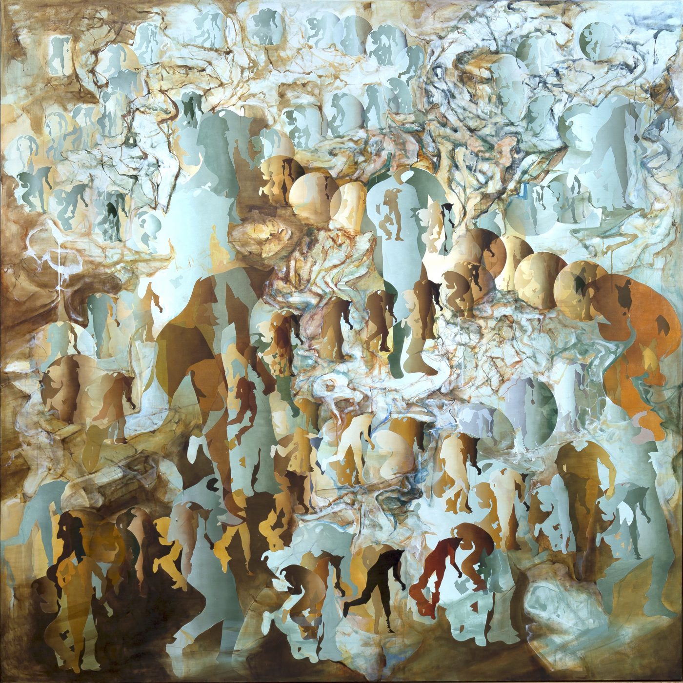 宇佐美圭司《遺作・制動（ブレーキ）・大洪水》2012年　個人蔵
