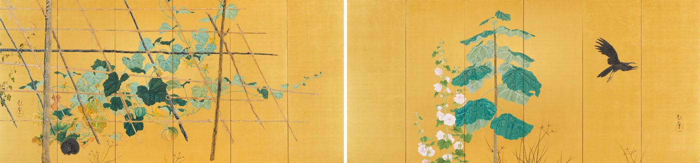 下村観山《唐茄子畑》1910年頃　東京国立近代美術館蔵　＊後期展示（11月25日から）