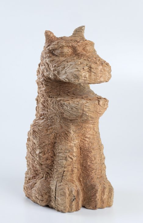安藤榮作《狛犬》2018年 当館蔵(田中恒子氏寄贈)
