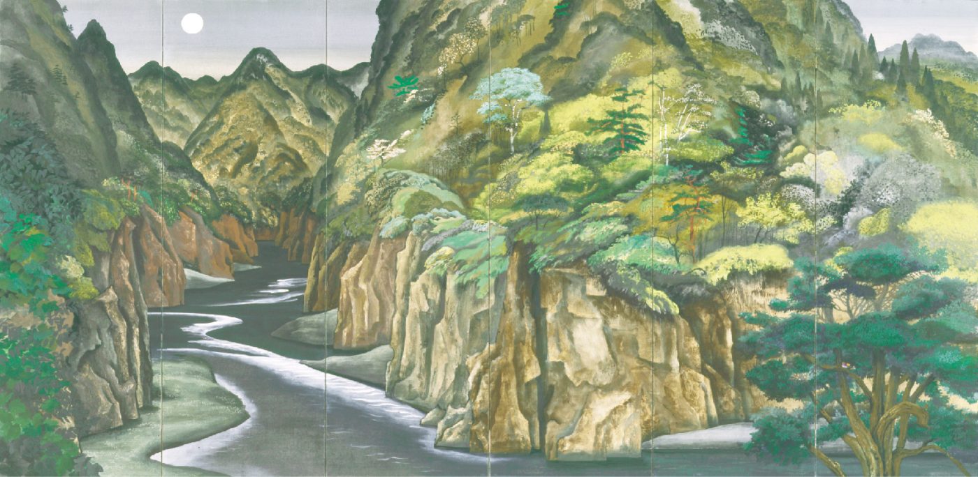 稗田一穗《皎月》1988年 箱根・芦ノ湖 成川美術館蔵