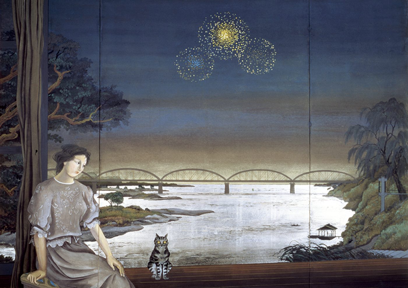 稗田一穗《遠き花火》1991年 田辺市立美術館蔵