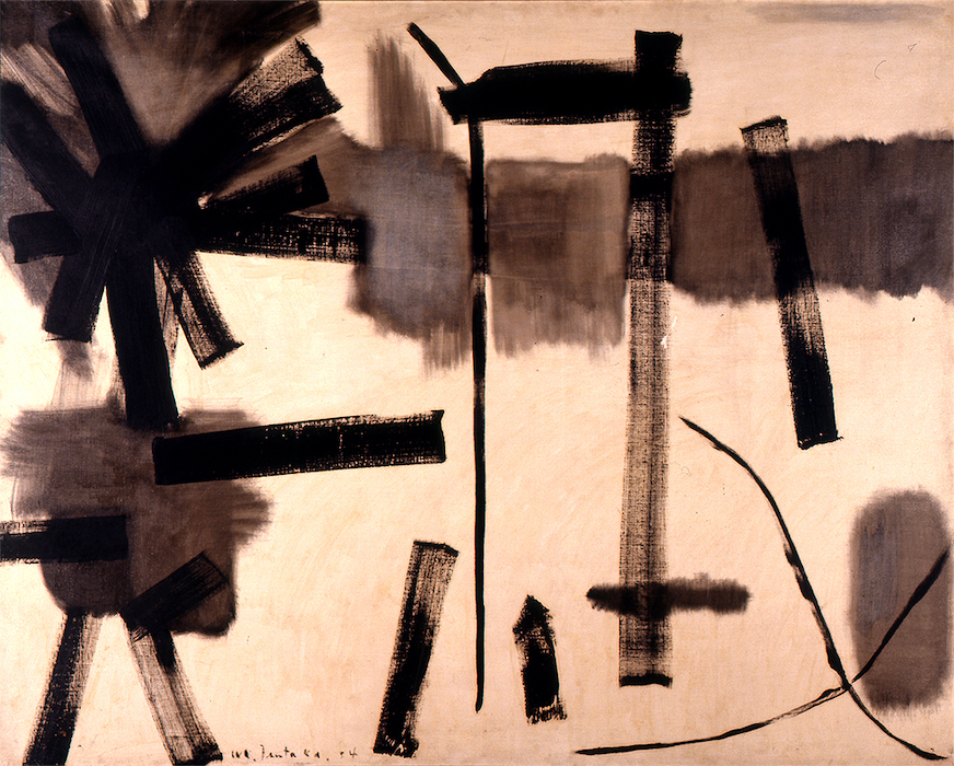 津高和一《爆発》1954(昭和29) 油彩、キャンバス 和歌山県立近代美術館蔵