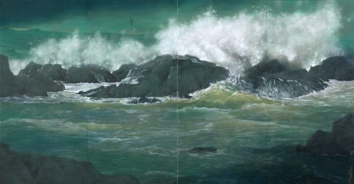 清水達三《波濤》