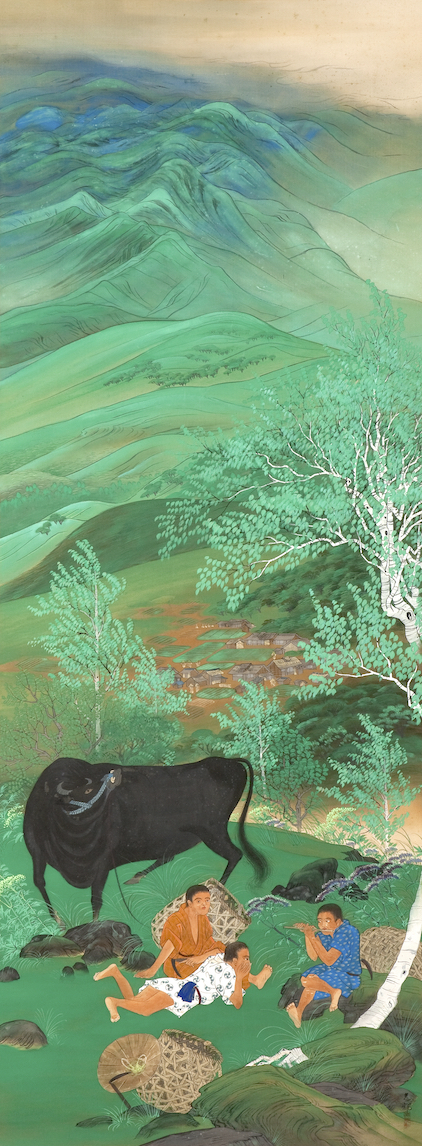 狩野 光雅《草刈の笛》昭和初期 絹本着色 当館蔵 *展示は5月27日から