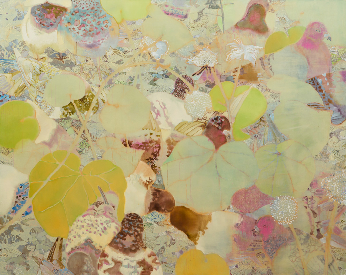 水田寛《くさむら 12》2008年　油彩、キャンバス　当館蔵