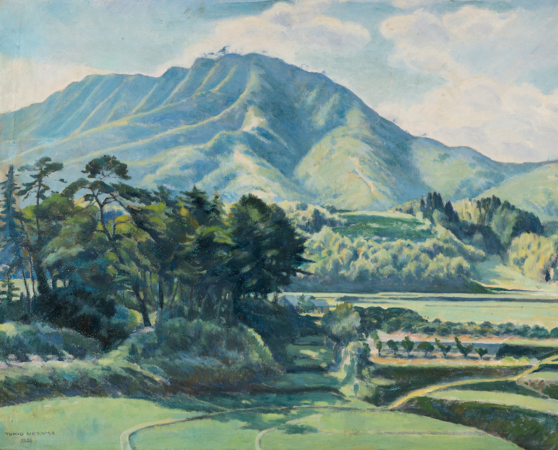 上山鳥城男《鳥屋城山》1936(昭和11)油彩、キャンバス 和歌山県立近代美術館蔵