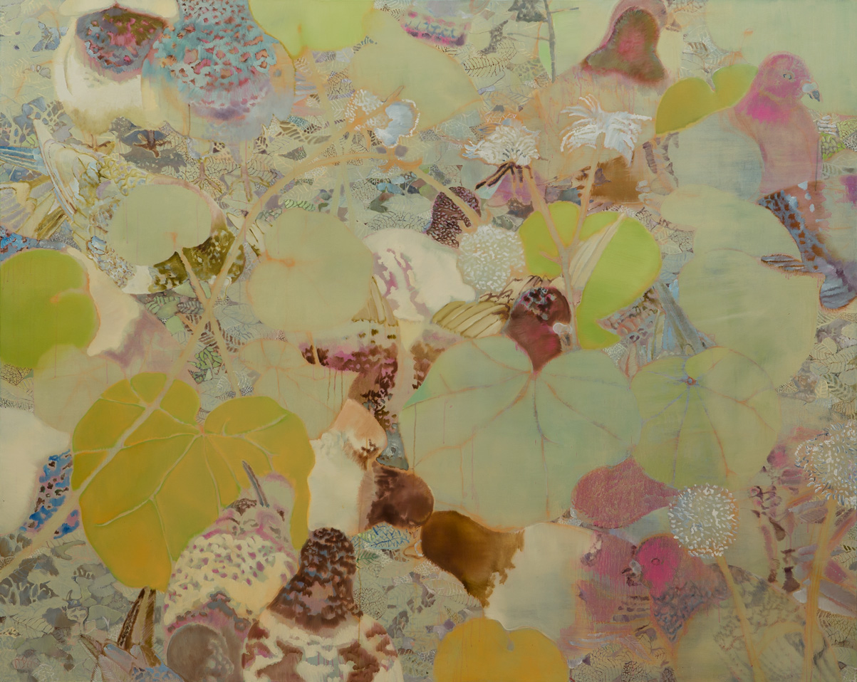 水田寛《くさむら 12》2008年　油彩、キャンバス　当館蔵