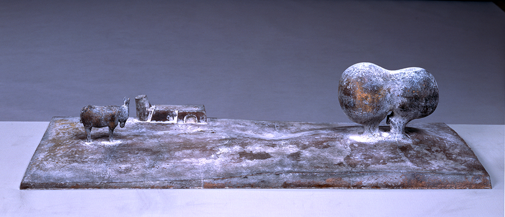 山本正道《遺跡の見える風景》1976年　当館蔵