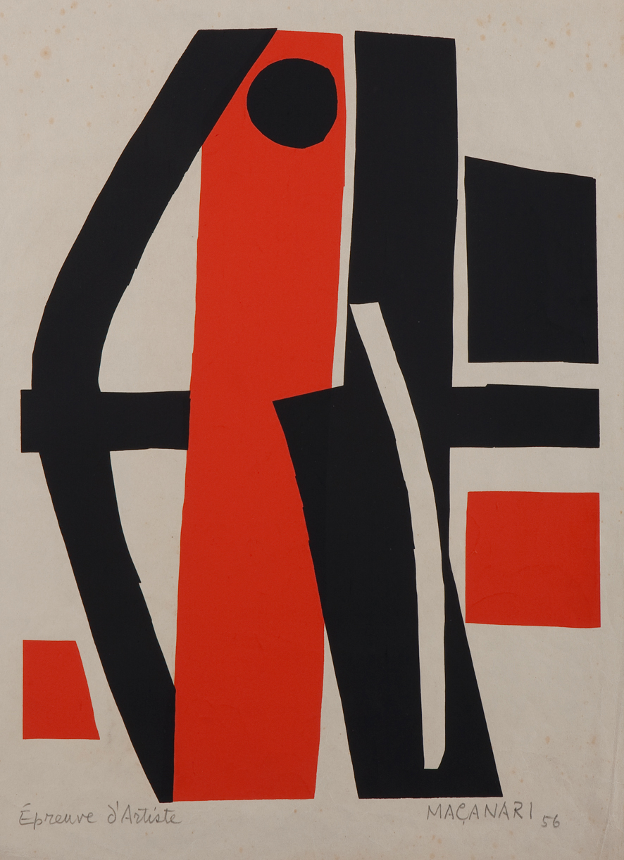 村井正誠《母と子》1956年 当館蔵